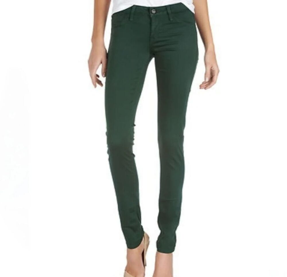 Flying Monkey Jeans -Women's 24 -Dark Green -Skinny -Cotton/Polester/Rayon- NWT!